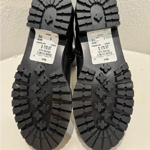 KATE SPADE New York Joplin New $328 Lug Sole Black Leather Lace-up Boot Size 6B - Picture 10 of 10